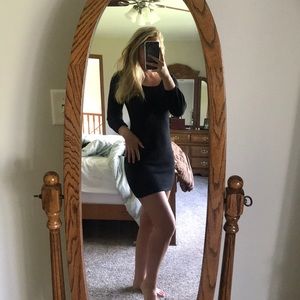 Tight black dress